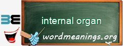 WordMeaning blackboard for internal organ